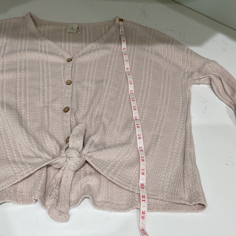 Paper Crane Medium Blush Colored Button Down With… - image 5